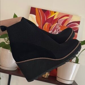 Eileen fisher Quill Platform Wedge Bootie